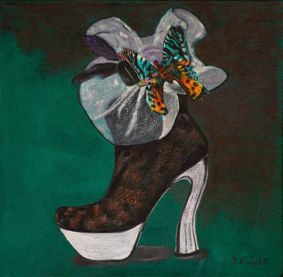 Shoe Art 9 - Butterfly & netting