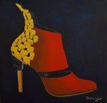 Shoe Art - 14 Red Ankle Boot